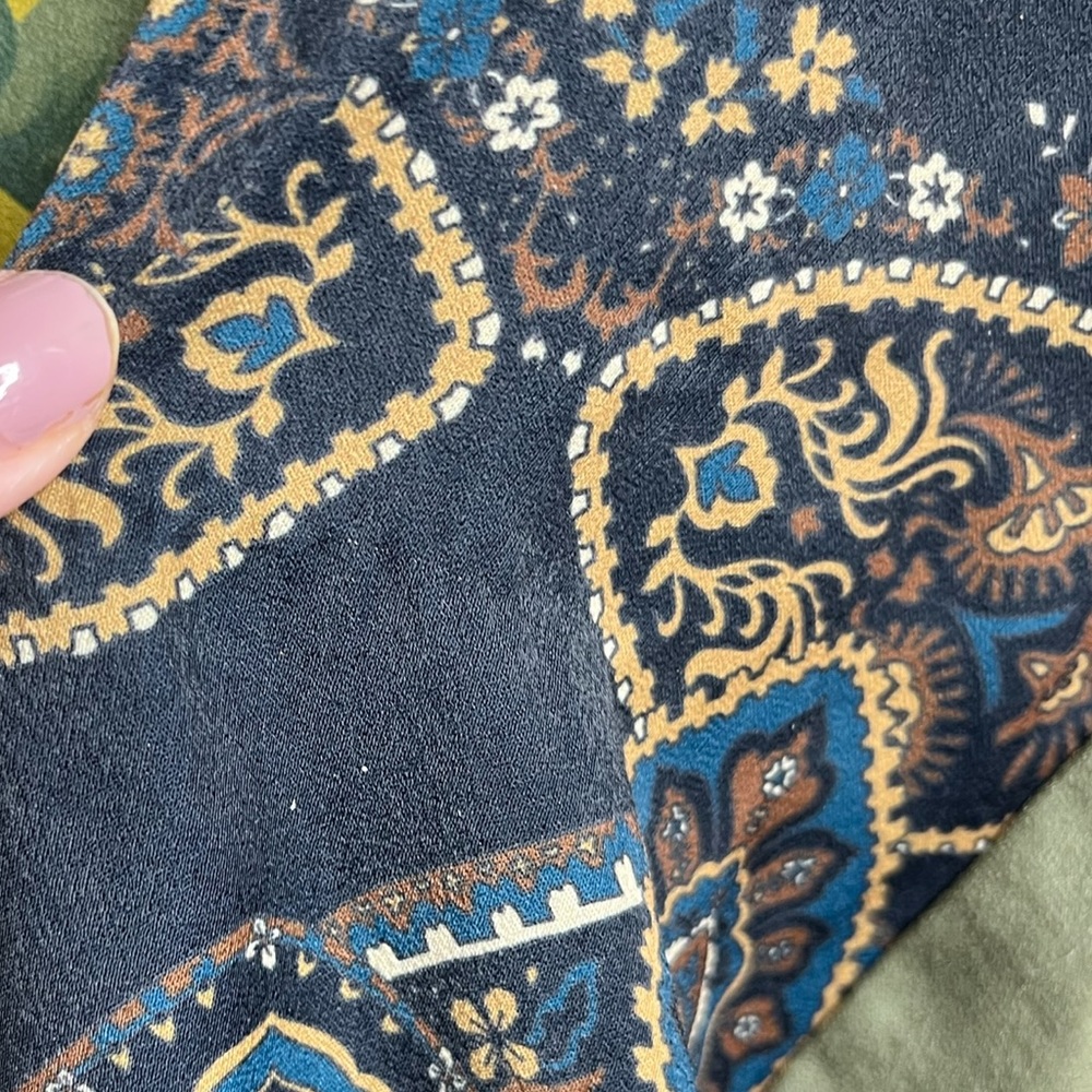 Anthropologie Tiny Patchwork Blooms Blouse Size M… - image 4